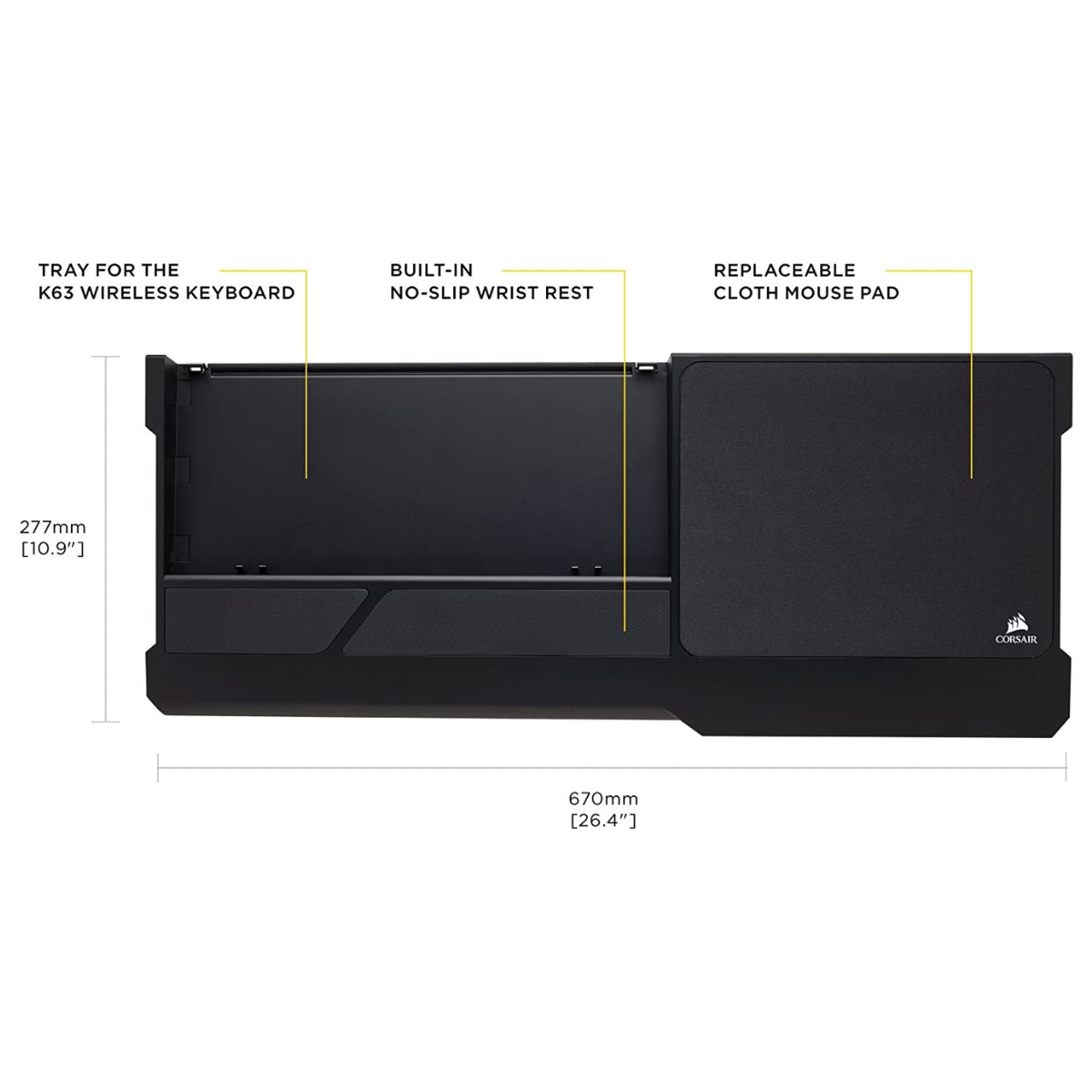 Corsair K63 Wireless Gaming Lapboard 電競膝上板