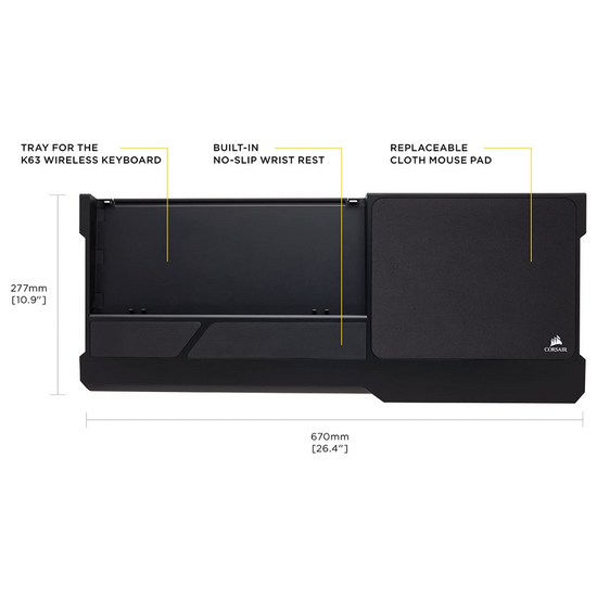 Corsair K63 Wireless Gaming Lapboard 電競膝上板