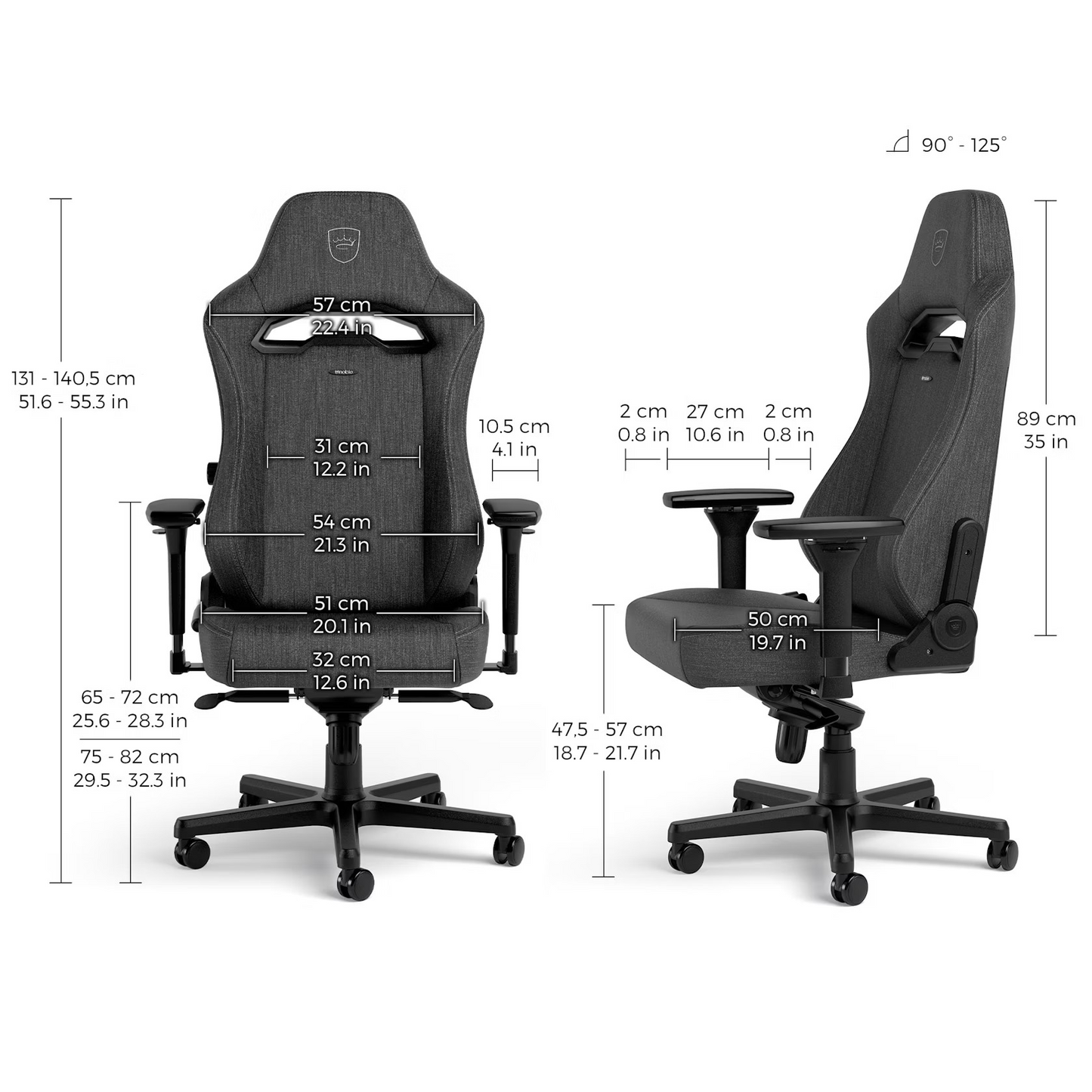 Noblechairs HERO ST TX ANTHRACITE人體工學高背電競椅