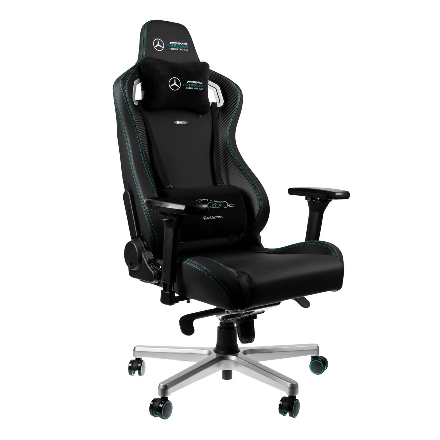 Noblechairs「EPIC Mercedes-AMG Petronas F1 Team」人體工學高背電競椅