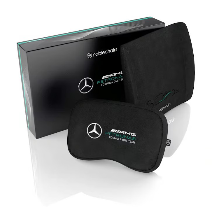 Noblechairs Memory Foam Pillow Set 記憶泡棉套裝 – Mercedes AMG Petronas F1 Team Edition (頭枕+腰枕)